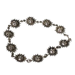 Sterling Silver 925 7.5” Inch Sun Bracelet Celestial Jewelry